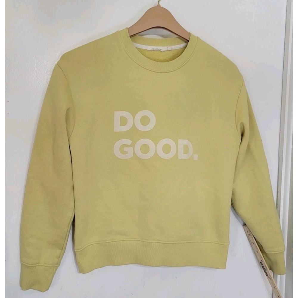 Cotopaxi Sweatshirt Size Small Womens Yellow Do Good Crew Neck Pullover